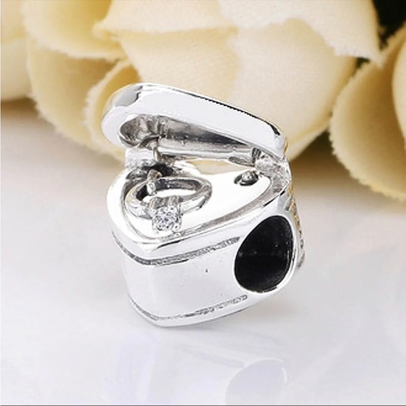 NWOT "Our Promise" Engagement Ring Open Box Charm Sterling Silver 925 - Picture 3 of 15